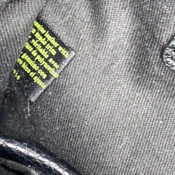 Sam Edelman Terri flap black leather snakeskin detail hand bag/purse - Picture 5 of 16